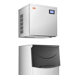 Jääpalakone ruostumatonta terästä 400 paunaa/24H 250 paunaa säiliö ammattikäyttöön