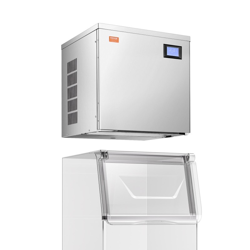 Jääpalakoneen pääyksikkö ruostumatonta terästä noin 204 kilogrammaa vuorokaudessa 22 tuumaa modulaarinen ammattikäyttöön