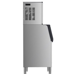 Kaupallinen jääkone ruostumatonta terästä 249 5 kg 24h 136 kg säiliö baareihin kahviloihin ravintoloihin