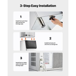 Kaupallinen jäävarastosäiliö 136 kg sinkitty teräs ja muovi säädettävillä liukumattomilla kumijaloilla ammattikäyttöön