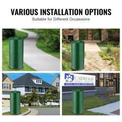 Koirankakkaroskis galvanoitua terästä 43 l ulkokäyttöön kannella 50 jätesäkkiä