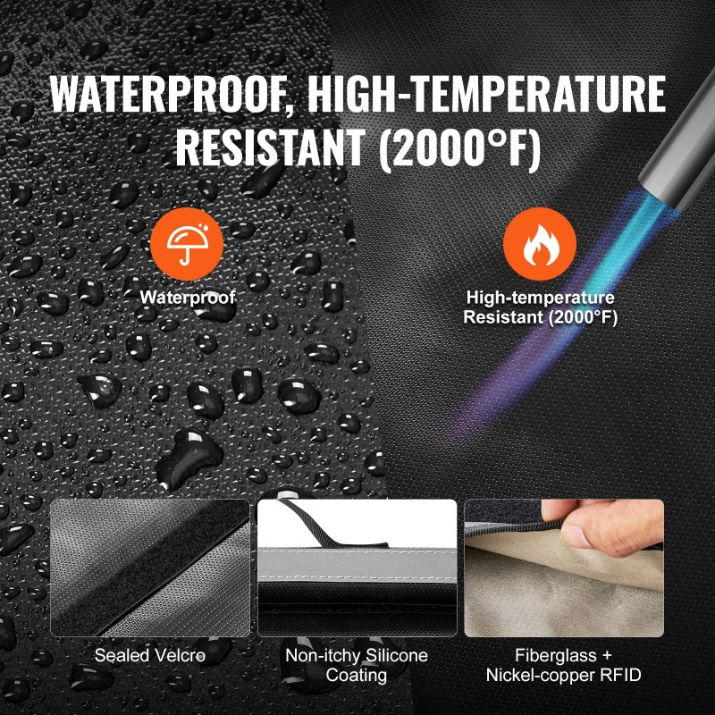 Faraday-pussisarja 4-osainen lasikuitu nikkeli kupari RFID-suoja kannettavalle tabletille puhelimelle