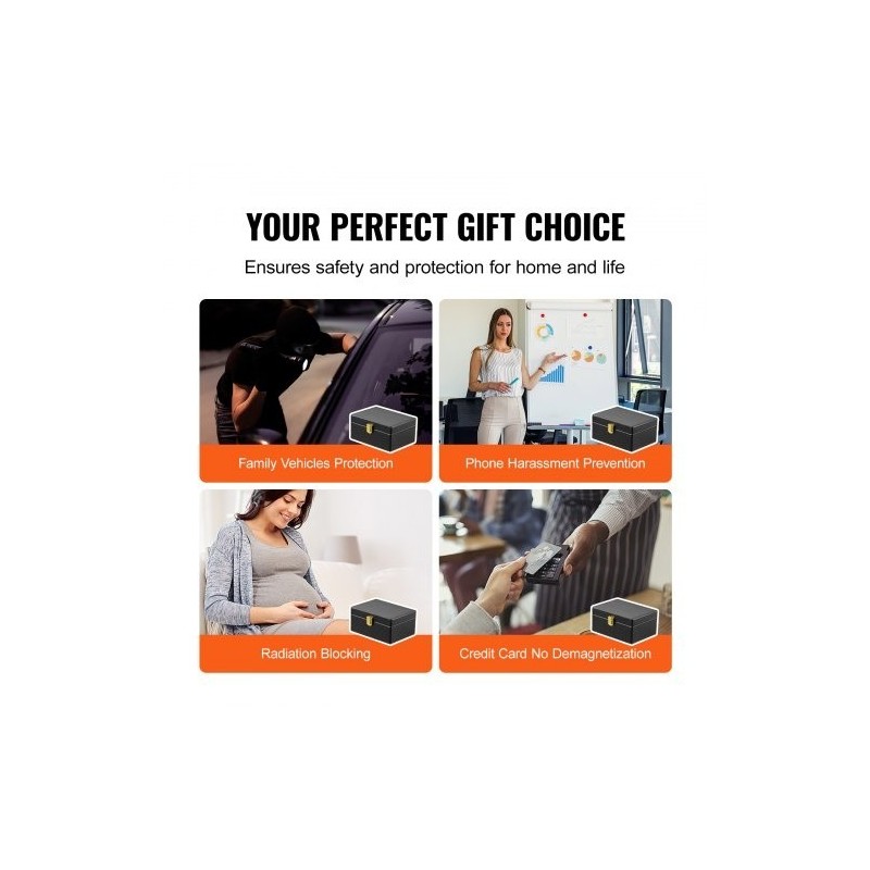 Signaalinsuojauslaatikko PU-nahkainen musta 150×115×74 mm estää WiFi Bluetooth GPS RFID 5G