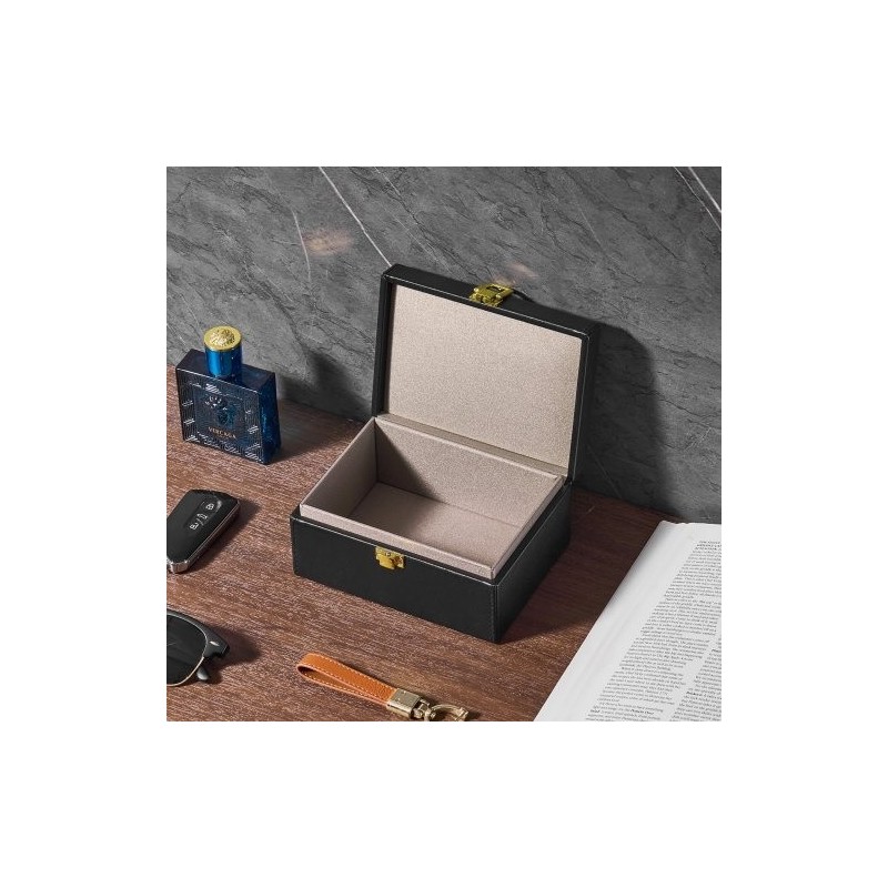 Signaalinsuojauslaatikko PU-nahkainen musta 150×115×74 mm estää WiFi Bluetooth GPS RFID 5G