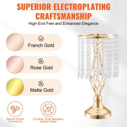 Kukkatelineet hiiliterästä 43 cm ranskalainen kulta 20 kpl häihin