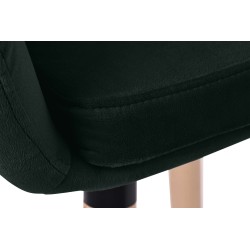 Tyylikäs samettinen baarijakkara selkänojalla ja käsinojilla, 2 kpl