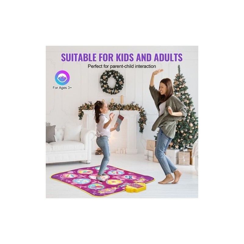 Tanssimatto vinyyli yhdeksän painiketta taitettava kolme pelitilaa