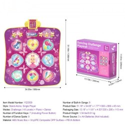 Tanssimatto vinyyli yhdeksän painiketta taitettava kolme pelitilaa