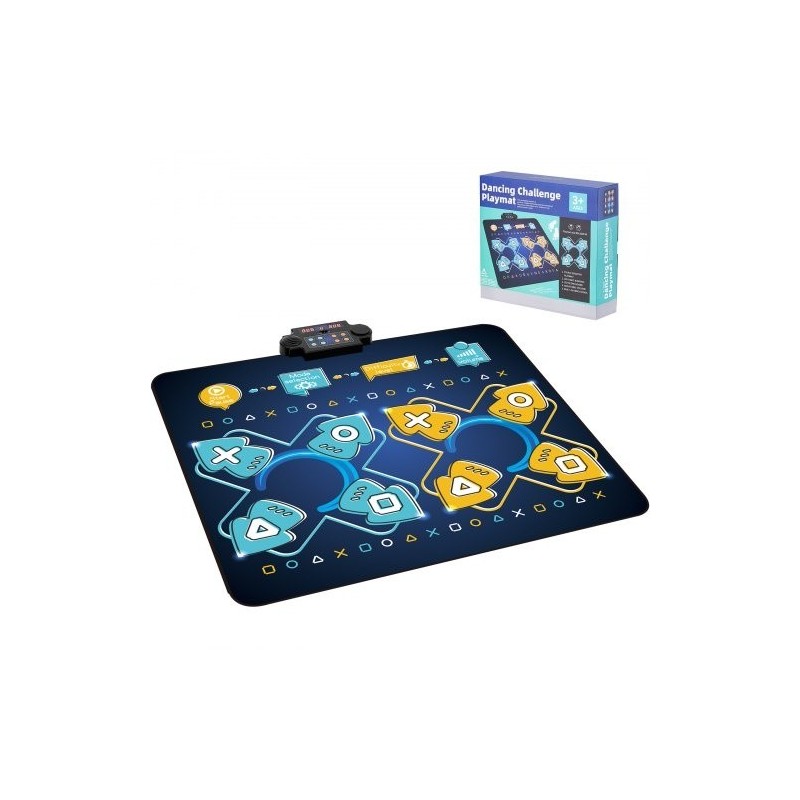 Tanssimatto PEVA pohja kahdeksan painiketta yksin ja kaksin säädettävä äänenvoimakkuus sisäänrakennettu musiikki