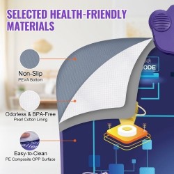 Elektroninen tanssimatto kuudella tanssipaikalla 5 pelitilaa LED-valot langaton musiikkiyhteys taitettava paristokäyttöinen