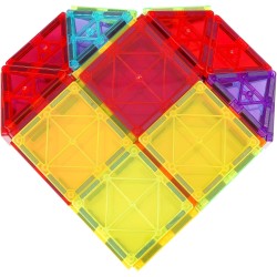 Magneettiset rakennuspalikat ABS-muovia 121 osaa 2 auton alustaa ja 26 numerokorttia