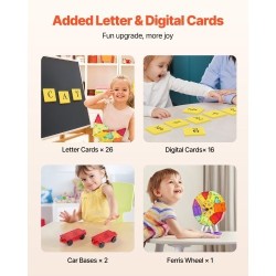 Magneettipalikkasetti 181 osaa muovia ja ferriittimagneetteja sisältäen säilytyspussin