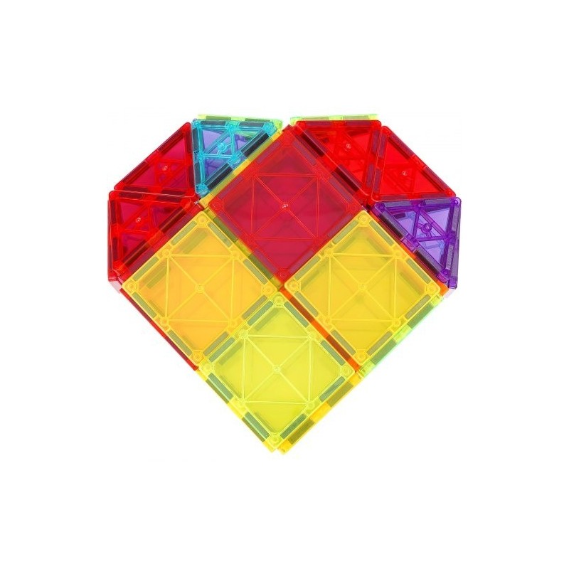 Magneettipalikkasetti 181 osaa muovia ja ferriittimagneetteja sisältäen säilytyspussin