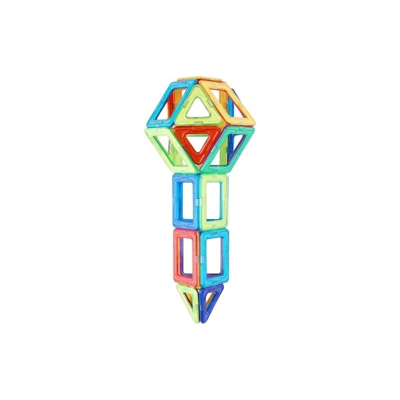 Magneettiset rakennuspalat 123 osaa ABS-muovista neodyymimagneetein pyöräosilla 5-vuotiaille