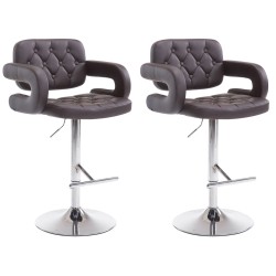 Tyylikäs Dublin-baarijakkara säädettävä korkeus pyörivä 2 kpl setti