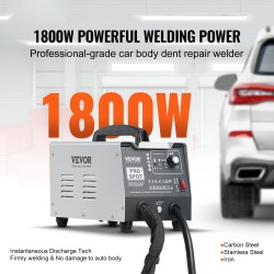 Pistehitsauslaite 1800 W automaatti ja manuaali 7 toimintoa peltilommoille teräkselle ja raudalle