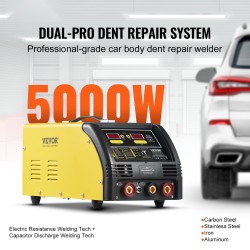 Pistehitsauslaite 5000W teräs ja alumiini autokoripaneelien oikaisuun automaatti ja manuaalitila