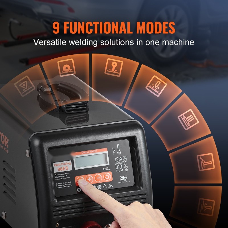 Nastahitsauskone 3000W automaattinen ja käsikäyttöinen 9 toimintatilaa hiiliteräkselle ja ruostumattomalle teräkselle