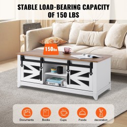 Sohvapöytä 121 cm luonnonpuu valkoinen kaksitasoinen liukuovilla lastulevy metallirunko mäntyjalat