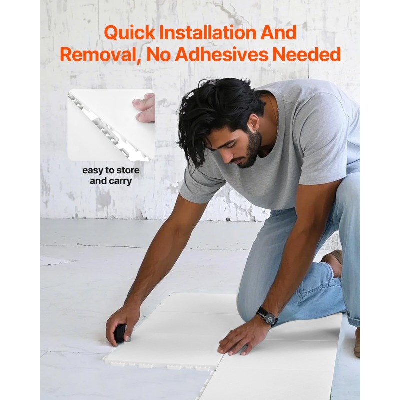 Polypropeeniset lattialaatat 315 x 315 mm 15 kpl harmaa-valkoinen jääkiekko- ja rullaluisteluun