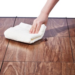 Yhdistettävät tanssilattian palat PP ja PVC 315x315 mm 9 kpl pehmustettu pohja