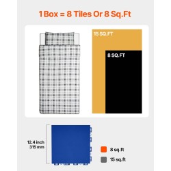 Harjoittelulaatat polypropeeni 315×315 mm 8 kpl sininen jääkiekkoharjoitteluun