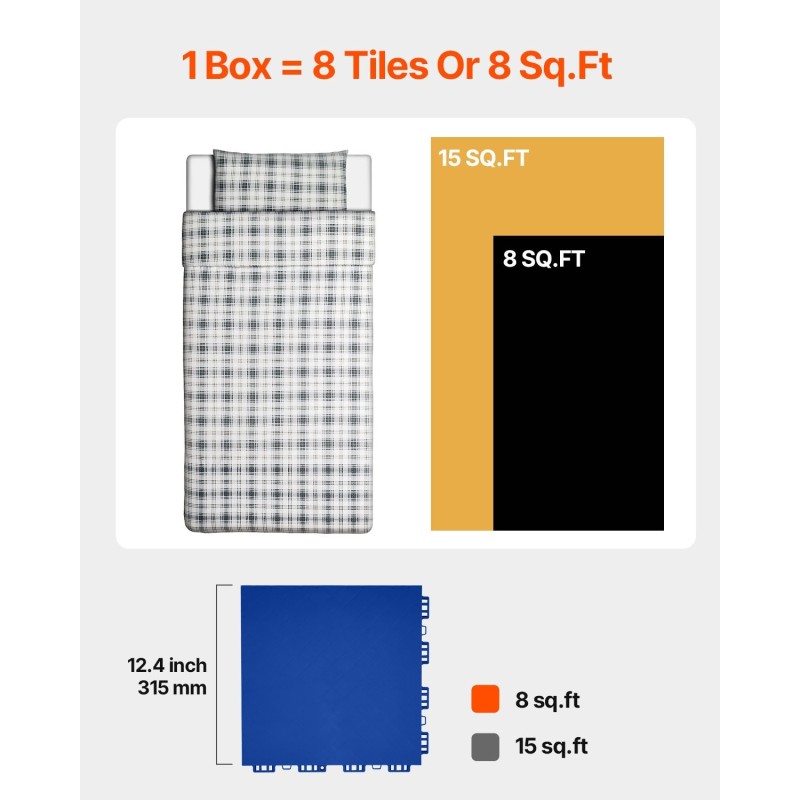 Harjoittelulaatat polypropeeni 315×315 mm 8 kpl sininen jääkiekkoharjoitteluun