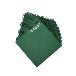 Toisiinsa lukkiutuvat PP-muoviset harjoituslattialaatat 8 kpl 315 x 315 mm vihreät jääkiekko