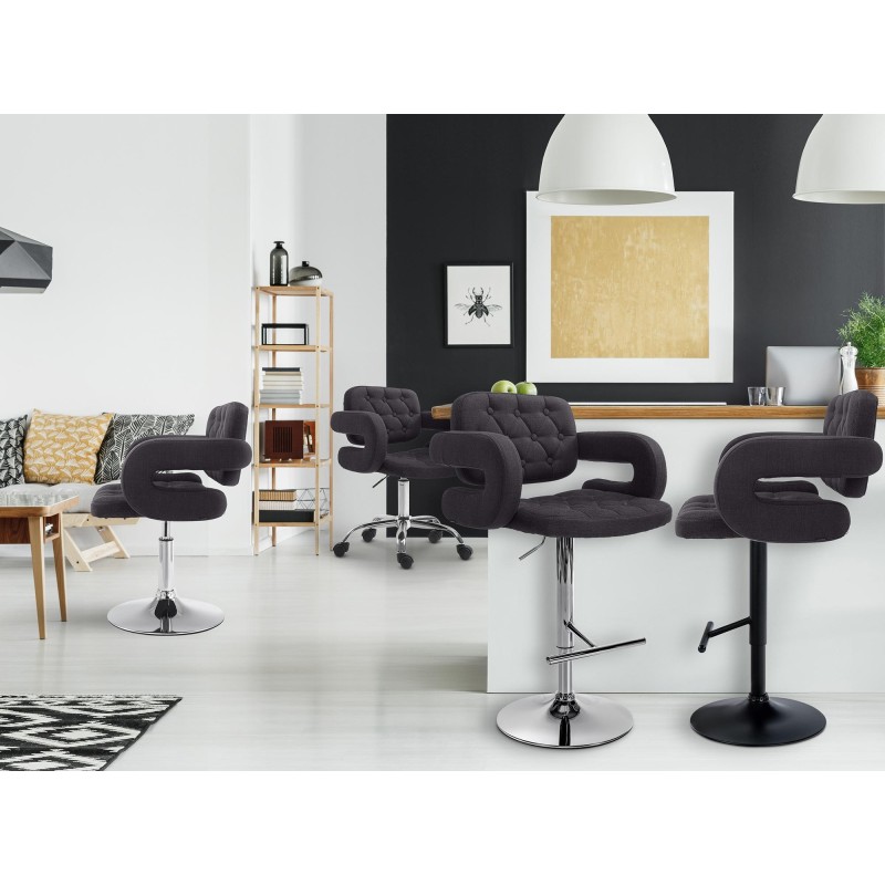 Tyylikäs Dublin-baarijakkara säädettävällä korkeudella, 2 kpl