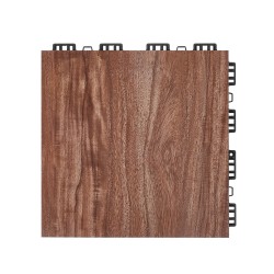 Lukittuvat muoviset tanssilattialaatat pehmustettu pohja 315x315 mm 52 kpl tammi