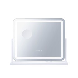 Meikkipeili valkoinen viidenkertainen suurennus kolmella värilämpötilalla portaattomalla kirkkaussäädöllä USB-portilla