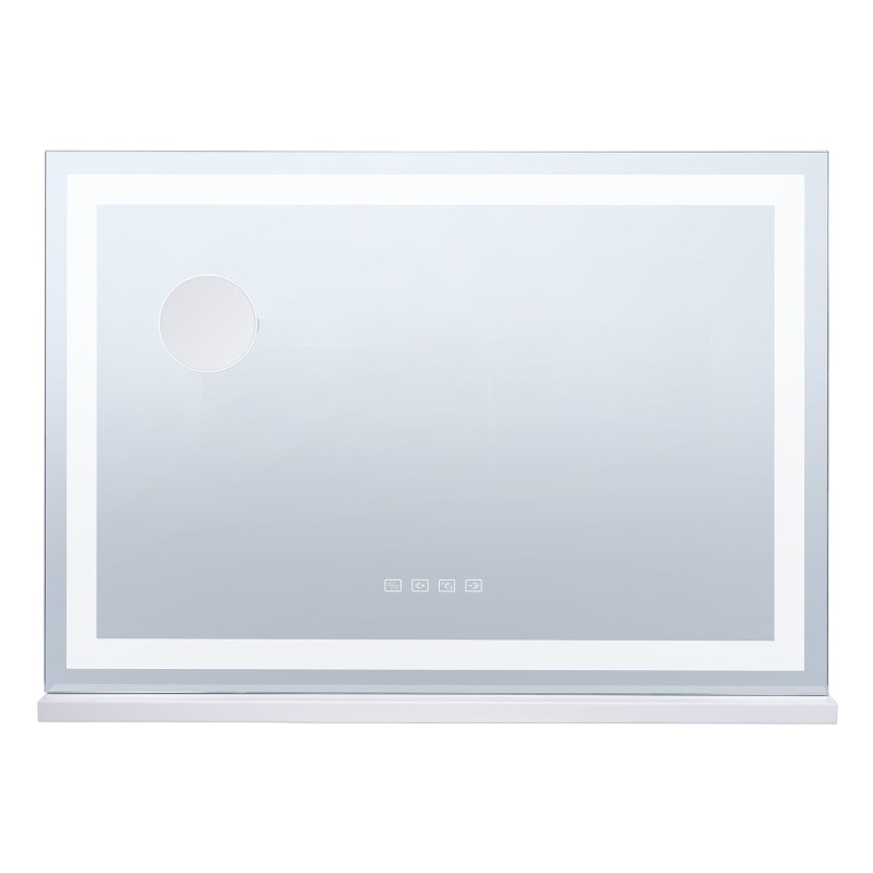 Valopeili neliö valkoinen 800x120x572 mm 3 värilämpötilaa 5x suurennus Bluetooth USB