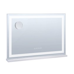 Valopeili neliö valkoinen 800x120x572 mm 3 värilämpötilaa 5x suurennus Bluetooth USB