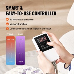 Kaukoinfrapunalämpötyyny ametistikivillä 46 x 46 senttimetriä selälle