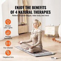 Ametistilämpöalusta 1530x615 mm jade turmaliini kauko-infrapuna 660nm punavalo negatiiviset ionit