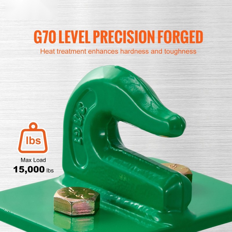 Kauhahakaset G70-korkealujuusteräksestä 9,52 mm ketjuille 2 kpl pultattava taustalevyllä traktoreihin