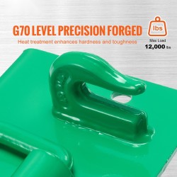 Traktorin kauhan 5/16-tuumainen G70 taottu tartuntakoukku D-renkaalla 2 kpl pultattava