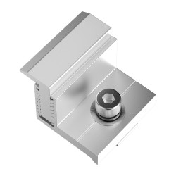 Z kiinnityskannattimet eloksoitu alumiiniseos säädettävä päätykiristin 35 50 mm 20 kpl kehystetyille aurinkopaneeleille