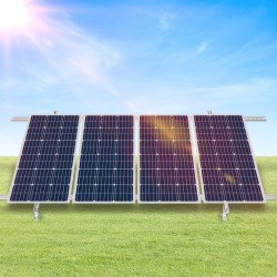 Maakiinnikesarja aurinkopaneeleille hiiliteräs kaksi sarjaa 4–8 aurinkopaneelia säädettävä 30–60 asteen kallistus