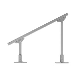 Maahan asennettava hiiliteräs aurinkopaneeliteline 1 4 paneelille säädettävä 30 60 asteen kulma