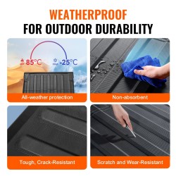 Lavamatto TPE 5 jalan Jeep Gladiator 2020–2024 liukumaton korotetuilla reunoilla