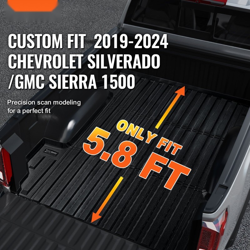 Kuormatilamatto TPE 2019–2024 Chevrolet Silverado GMC Sierra 1500 5,8ft lavalle