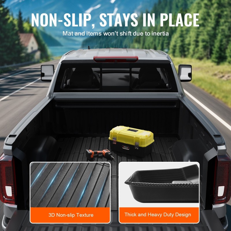 Kuormatilamatto TPE 2019–2024 Chevrolet Silverado GMC Sierra 1500 5,8ft lavalle