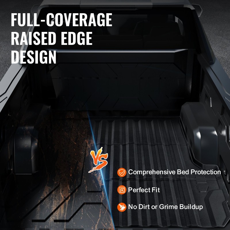 Lavamatto TPE-materiaalia 5FT-lavalle yhteensopiva 2023–2024 Chevrolet Colorado ja GMC Canyon