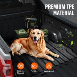 Lavamatto TPE-materiaalia 5FT-lavalle yhteensopiva 2023–2024 Chevrolet Colorado ja GMC Canyon