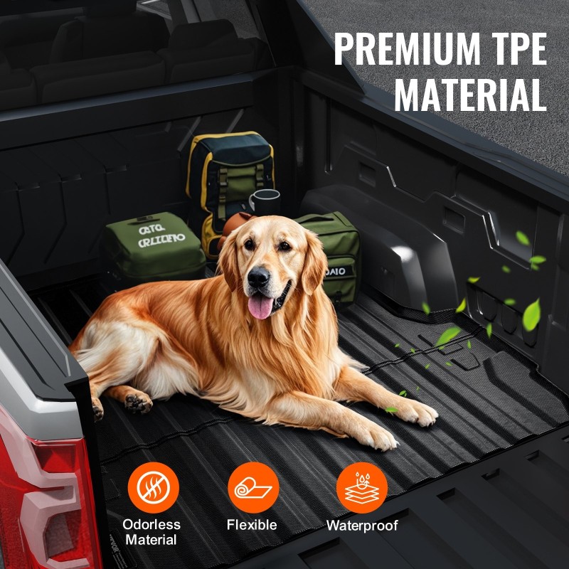 Lavamatto TPE-materiaalia 5FT-lavalle yhteensopiva 2023–2024 Chevrolet Colorado ja GMC Canyon