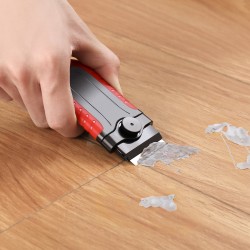 Teräkaavin muovikahva ABS TPE lukittava 15 hiiliterää ja POM varaterä