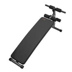 Vatsalihaspenkki taitettava teräsrunko 5 korkeussäätöä säädettävä jalkatuki 226 kg