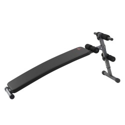 Vatsalihaspenkki taitettava teräsrunko 5 korkeussäätöä säädettävä jalkatuki 226 kg