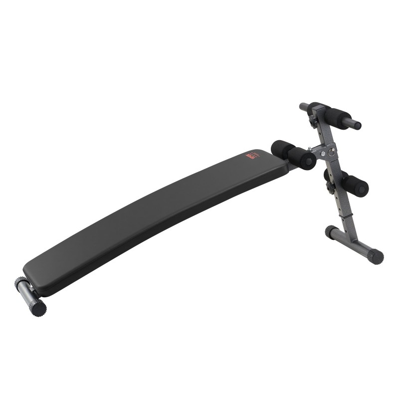 Vatsalihaspenkki taitettava teräsrunko 5 korkeussäätöä säädettävä jalkatuki 226 kg